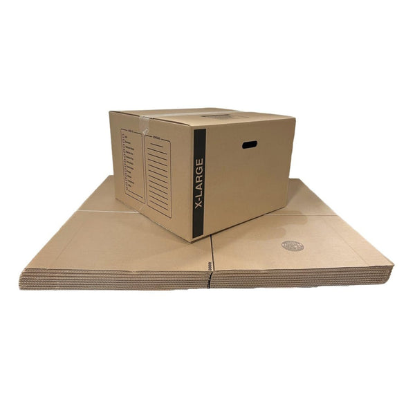 50 - Pack X-Large Cardboard Moving Boxes 23x23x16 32 ECT With Handles